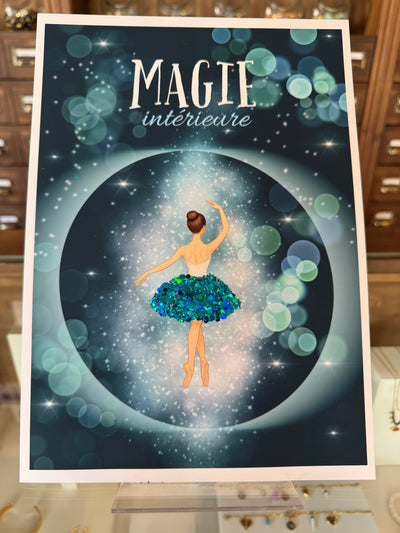 AFFICHE Magie intérieure Bubble blue