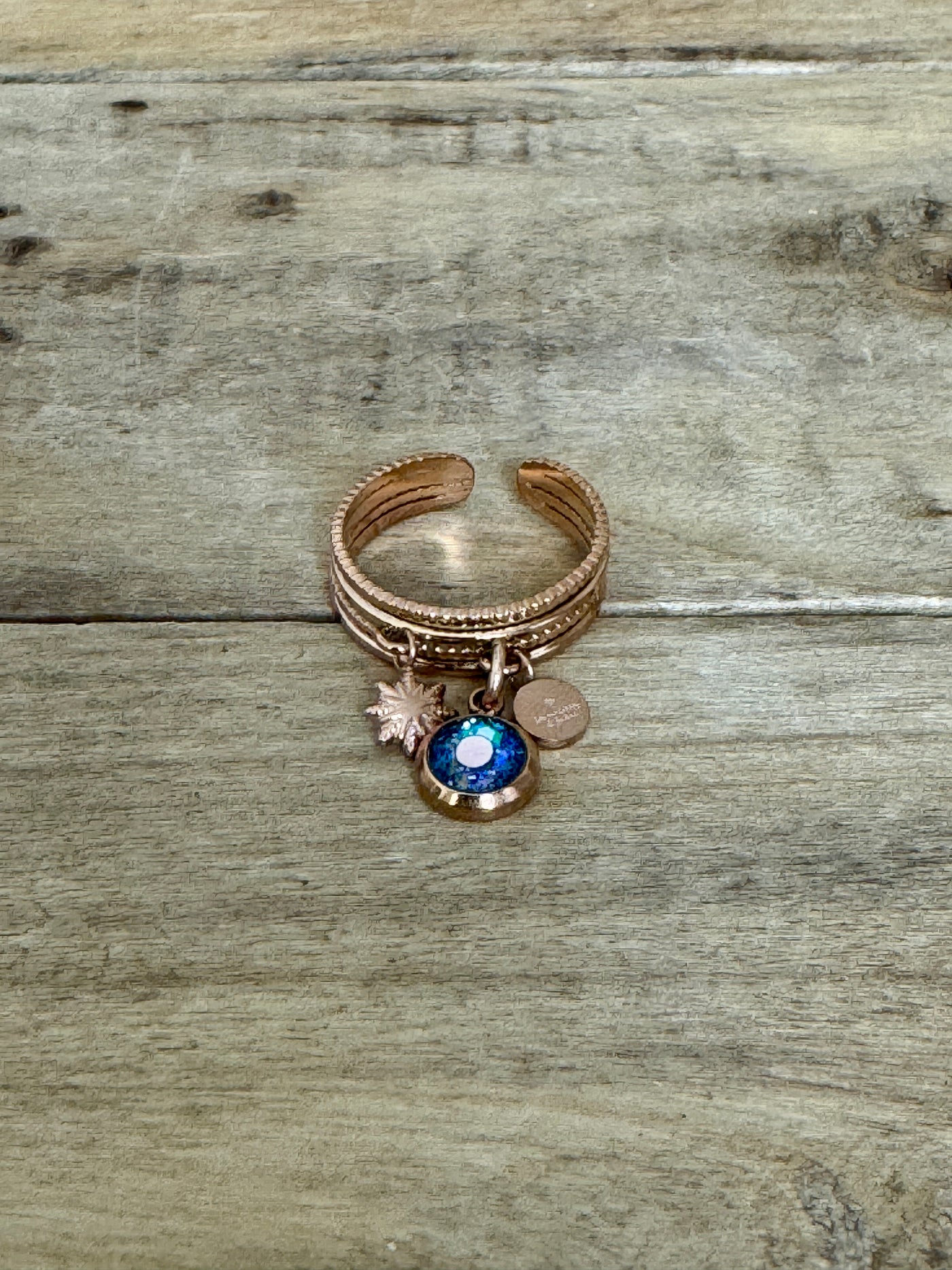 Bague or rose STELLA Nuit noire de l'âme
