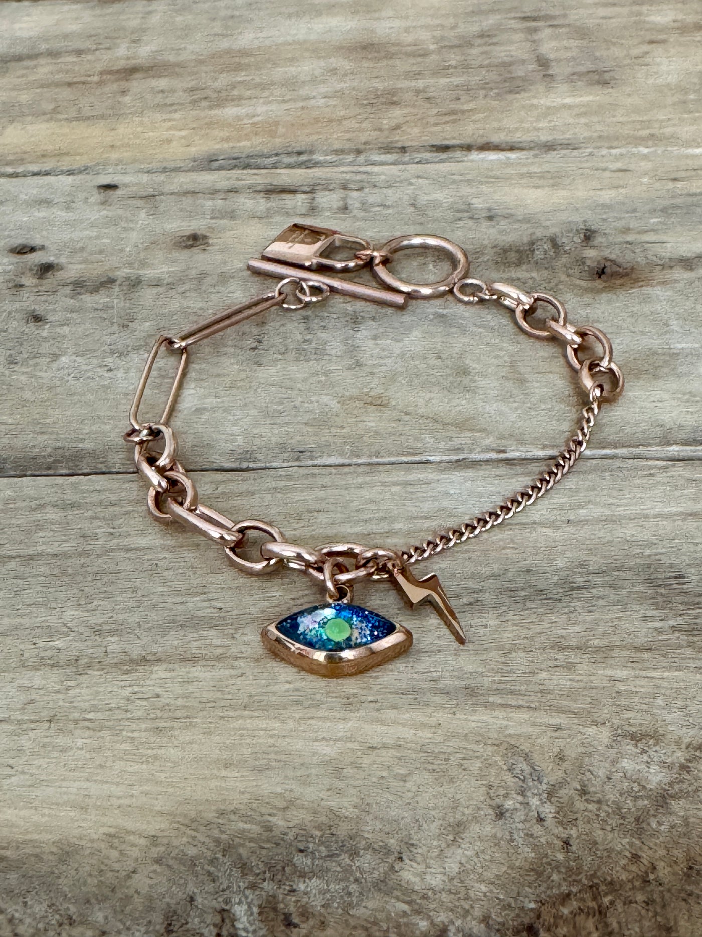 Bracelet or rose UNLOCK Nuit noire de l'âme