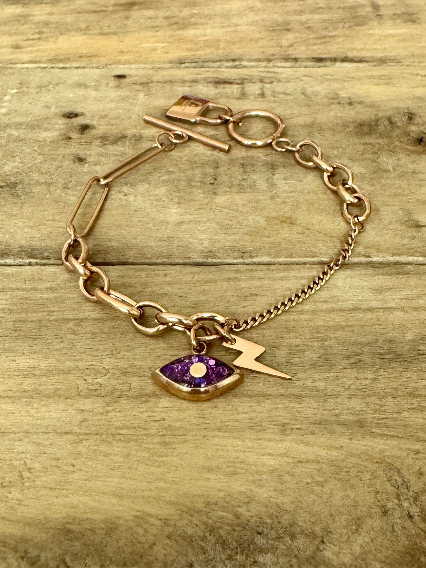 Bracelet or rose UNLOCK Canalisation et intuition