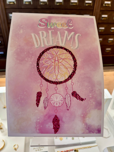 AFFICHE sweet dreams pink night