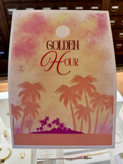 AFFICHE Golden hour Sunset