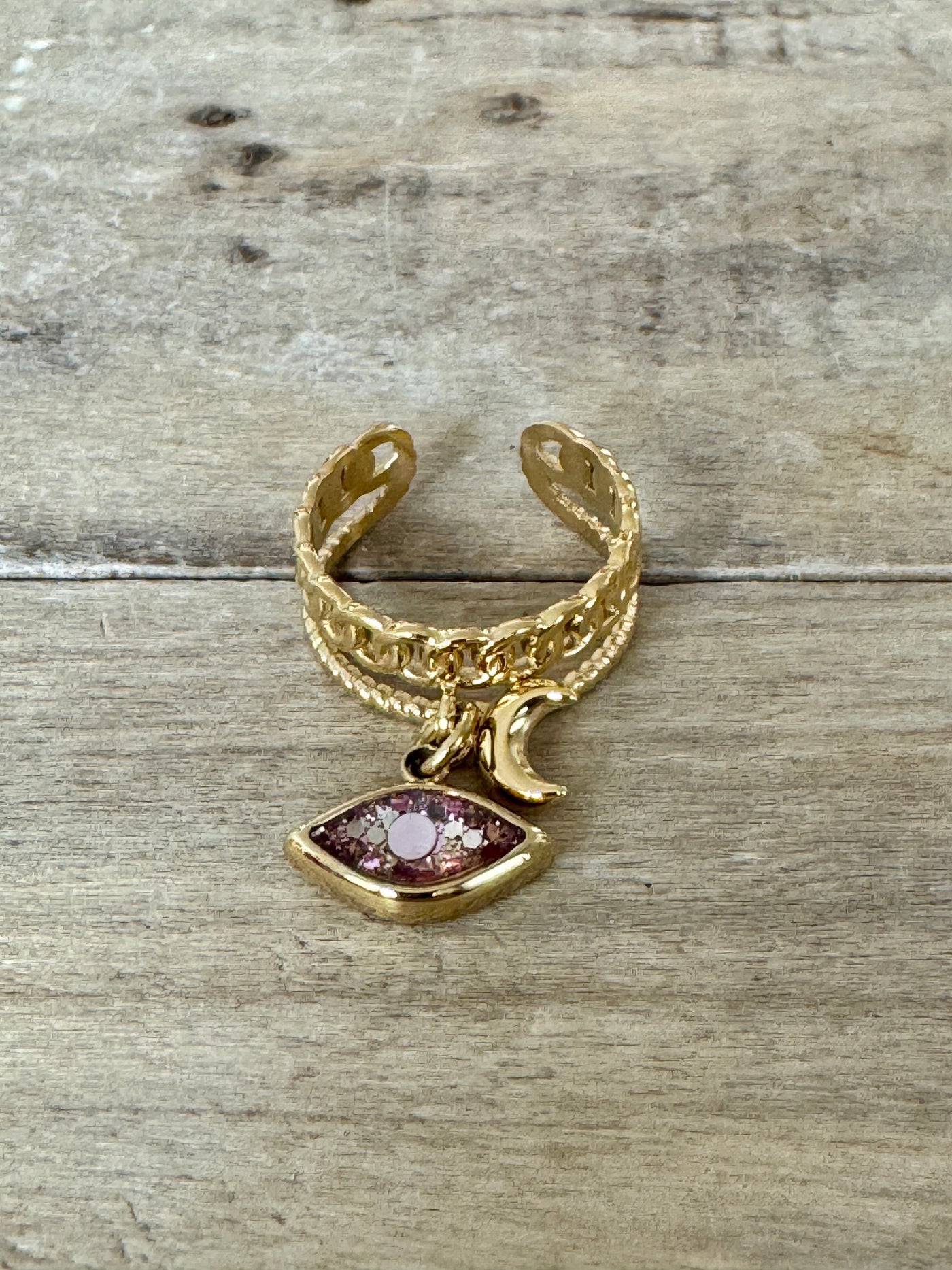 Bague dorée LOUNA Kilos émotionnels