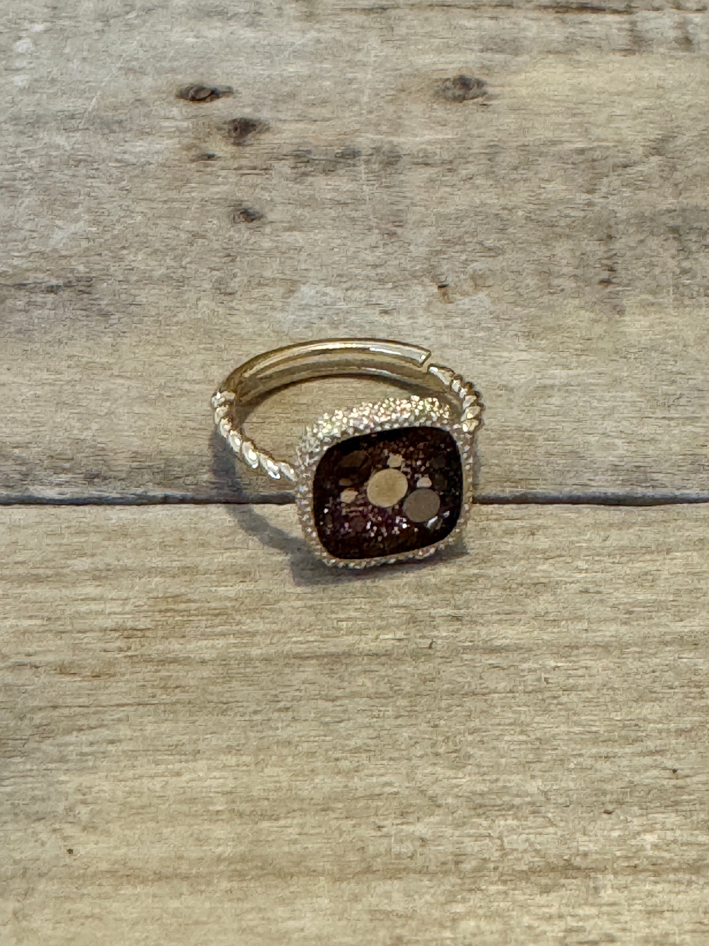 Bague dorée MONROE Chakra gorge