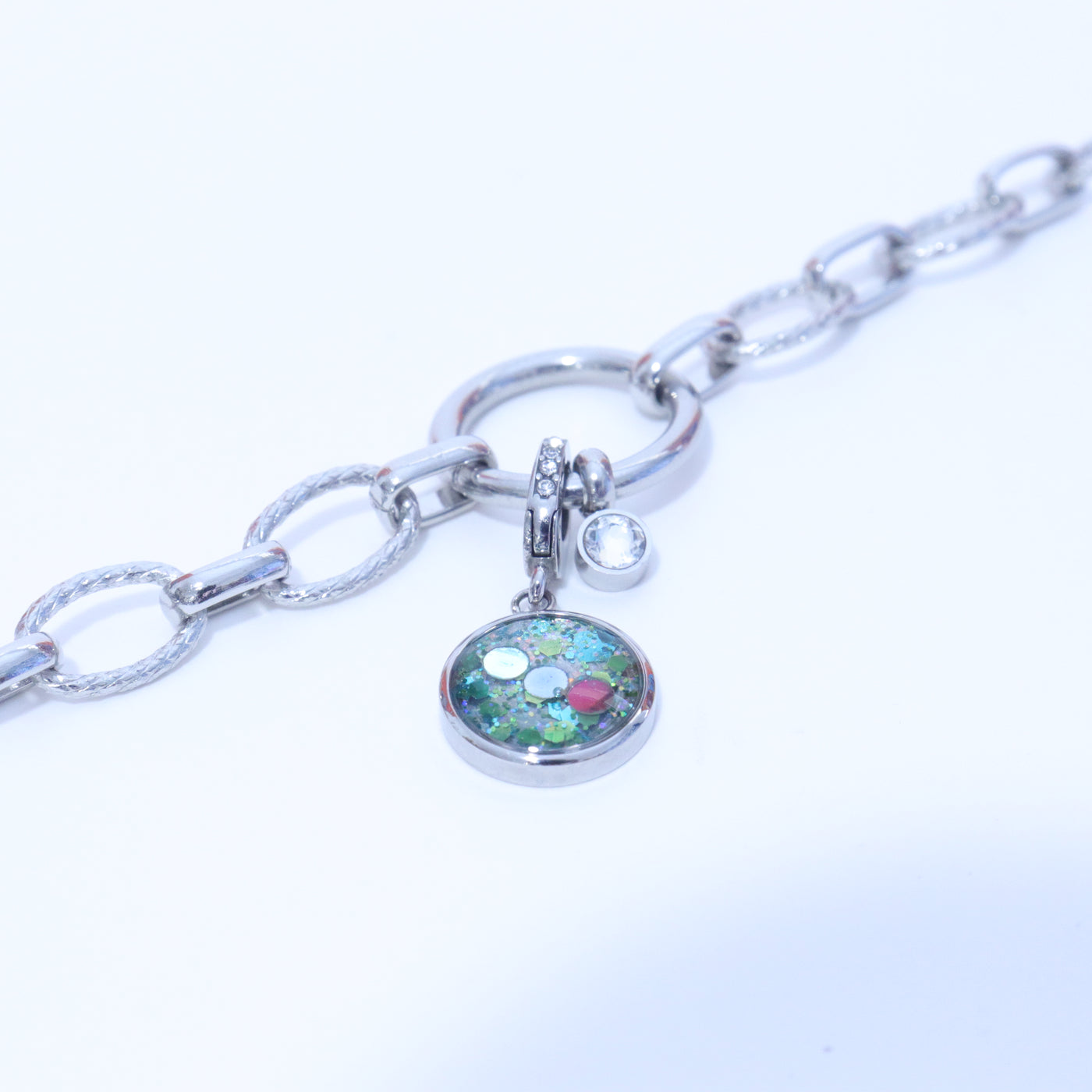 Charm Cristal argenté Abondance (vendu sans bracelet)