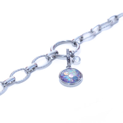 Charm Cristal argenté Evole (vendu sans bracelet)