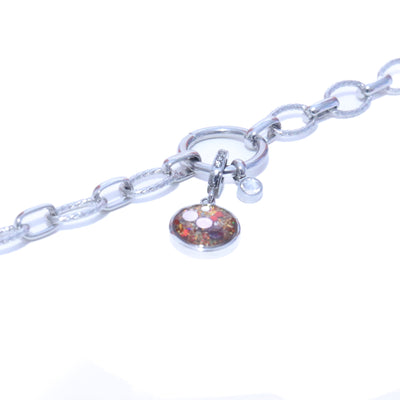 Charm Cristal argenté Phenix (vendu sans bracelet)