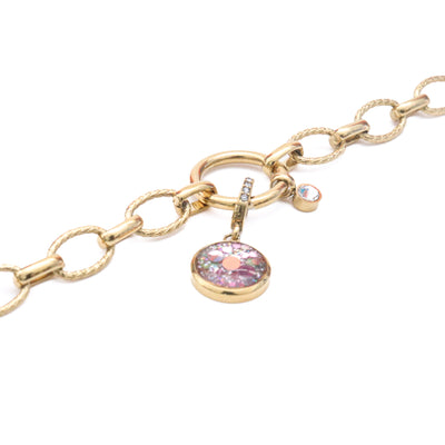 Charm Cristal doré Lâcher prise (vendu sans bracelet)