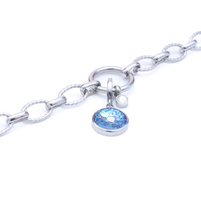 Charm argenté Ocean(vendu sans bracelet)