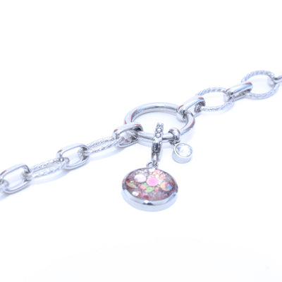 Charm Cristal argenté Kilos émotionnels (vendu sans bracelet)