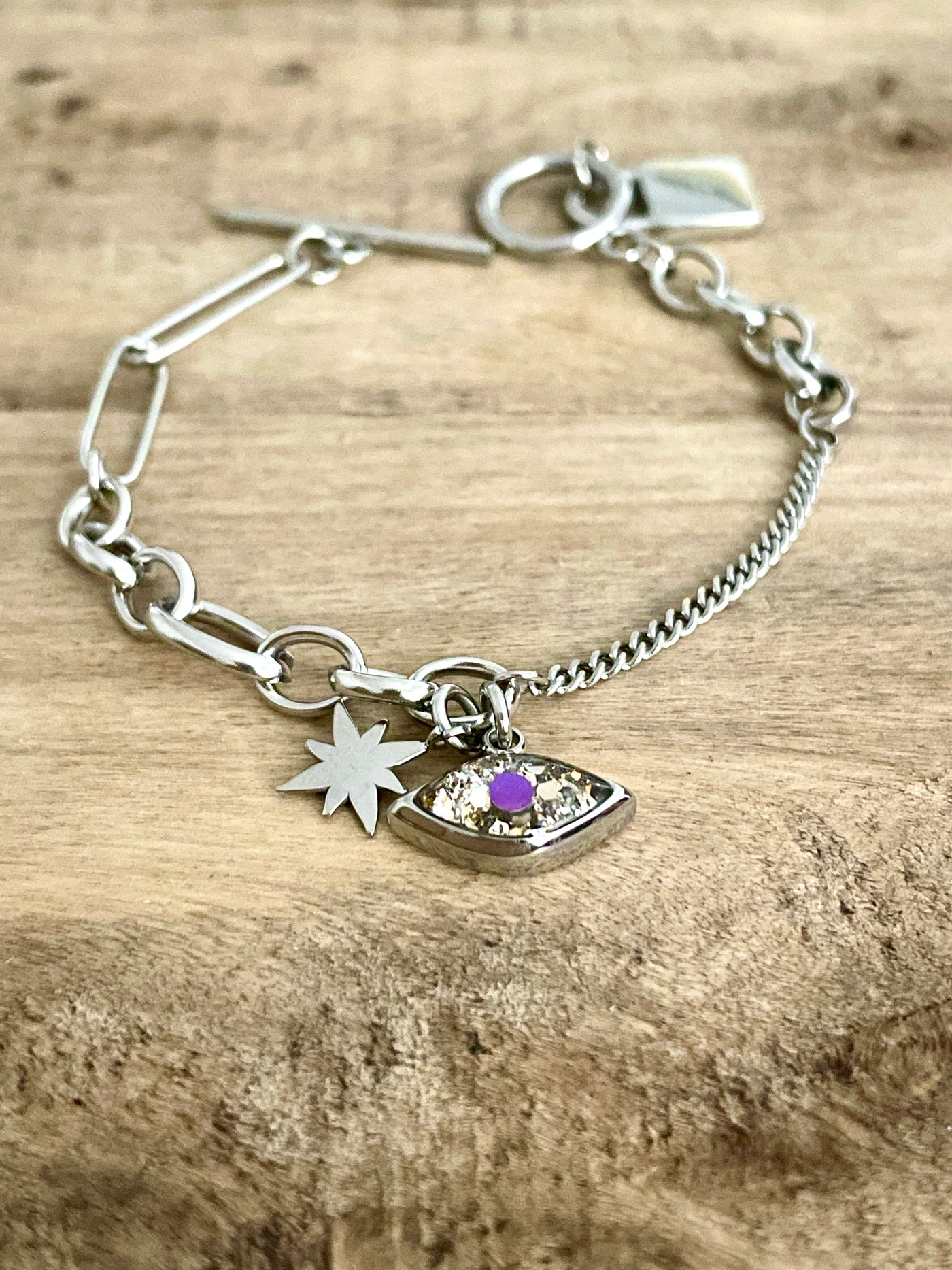 UNLOCK Ocean silver bracelet
