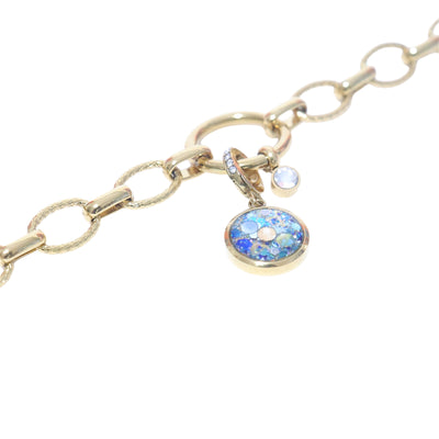 Charm Cristal doré Hoponopono (vendu sans bracelet)