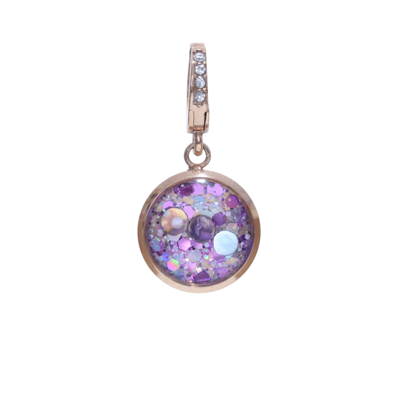 Charm Cristal or rose Image de soi (vendu sans bracelet)