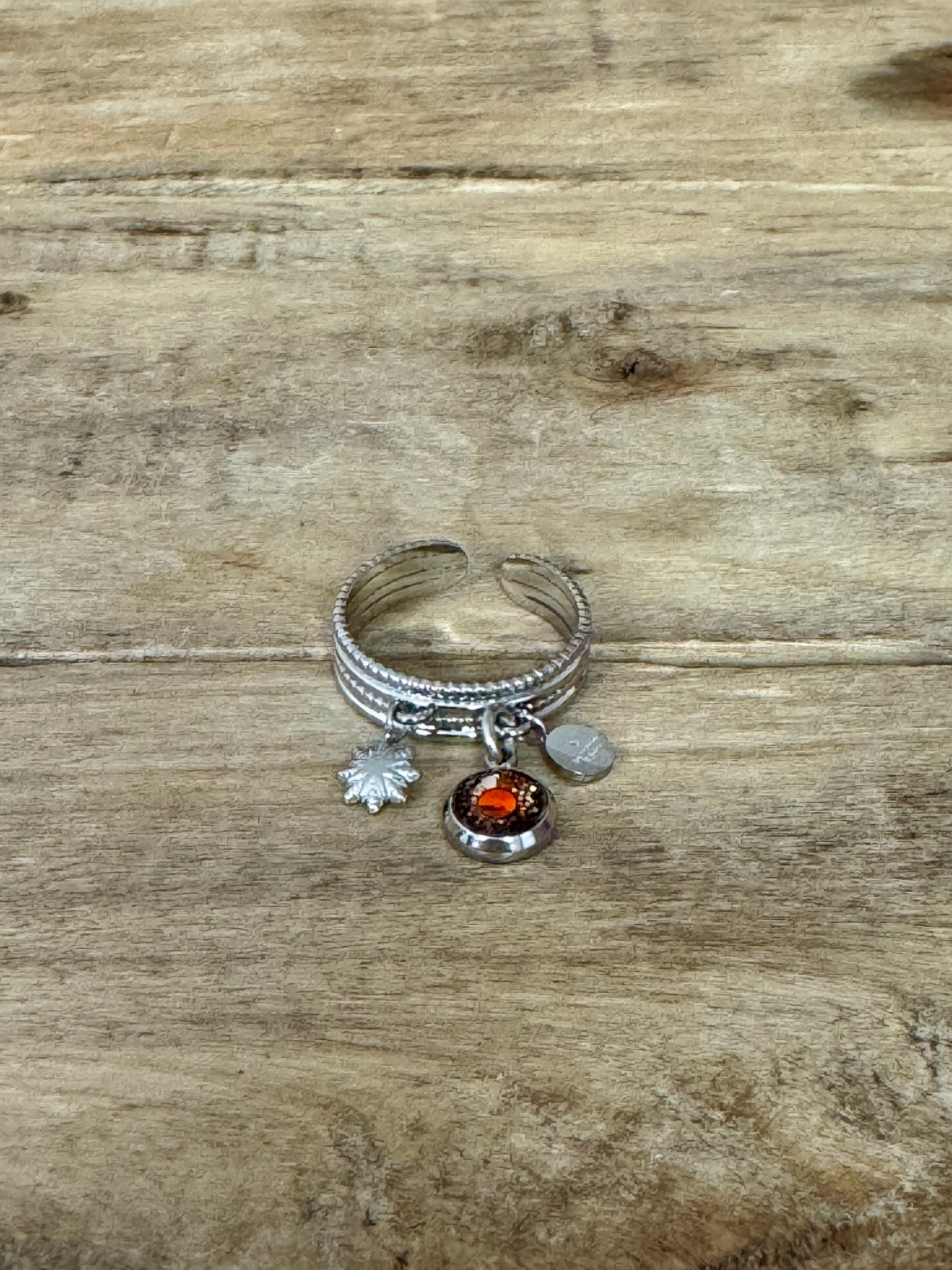 Bague argentée STELLA PUMPKIN FALL Amour de soi