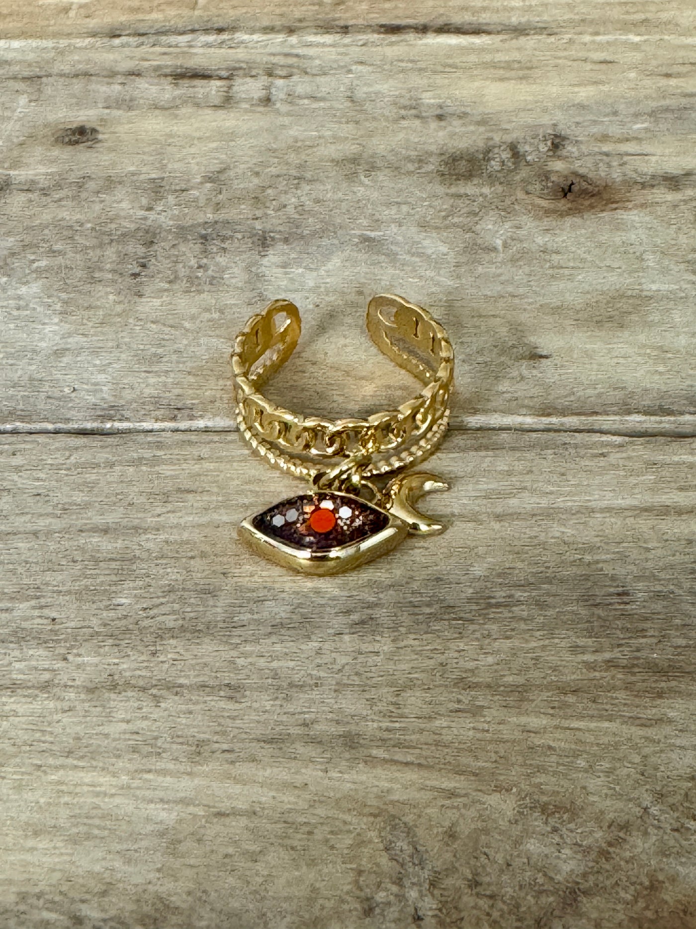 Bague dorée LOUNA PUMPKIN FALL Angoisses et peurs