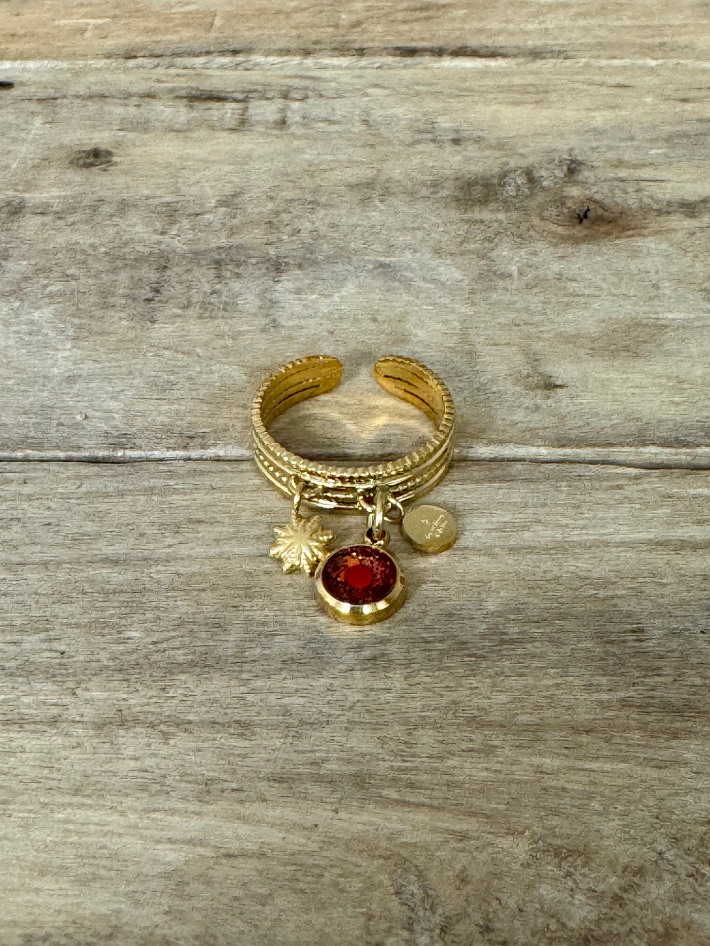 Bague dorée STELLA PUMPKIN FALL Apaisement des émotions