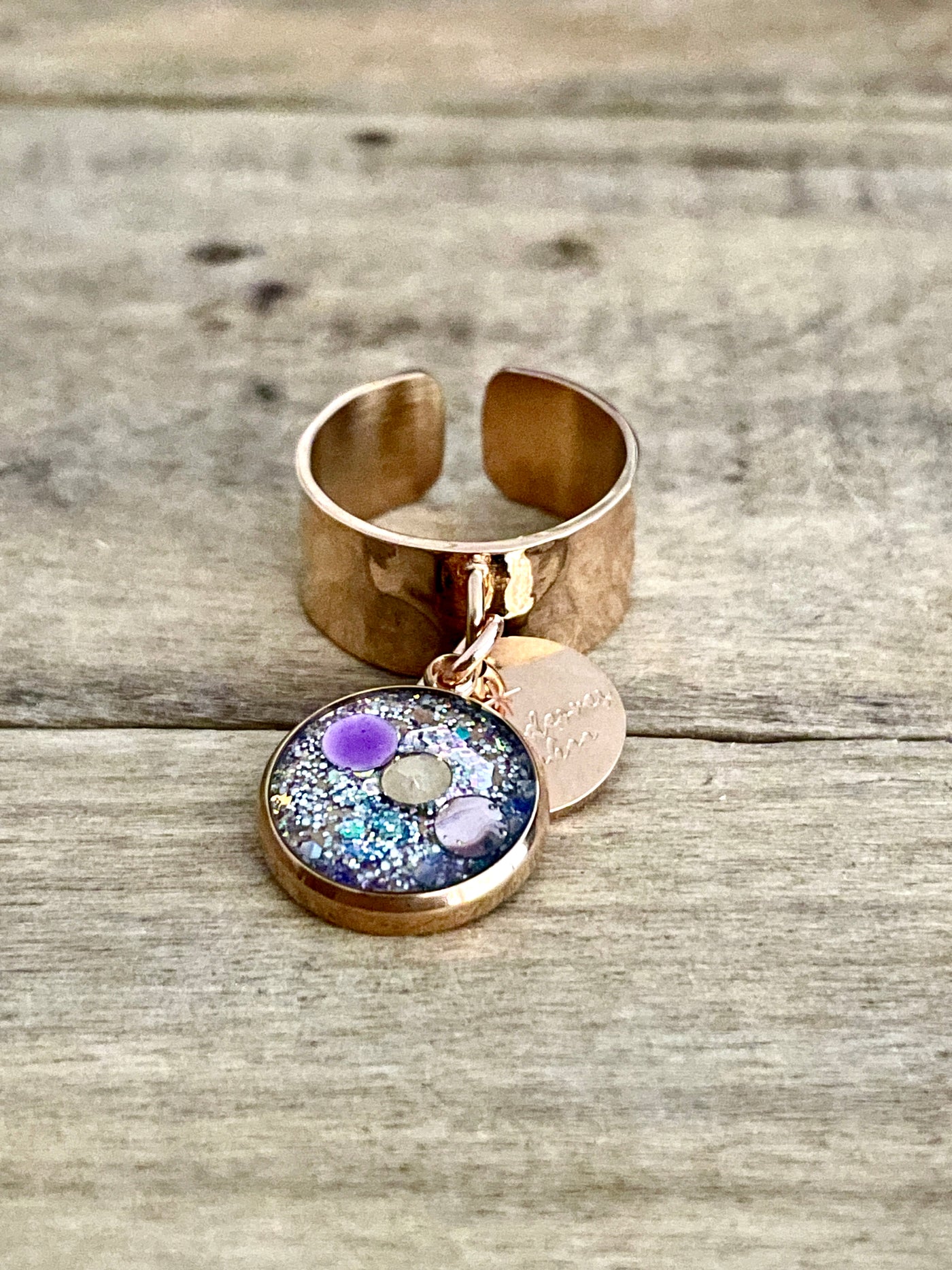 ALMA rose gold ring Appeasement of emotions