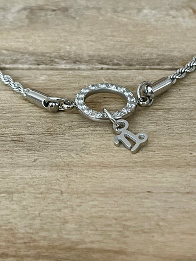 Bracelet argenté AURORA Souffrance amoureuse