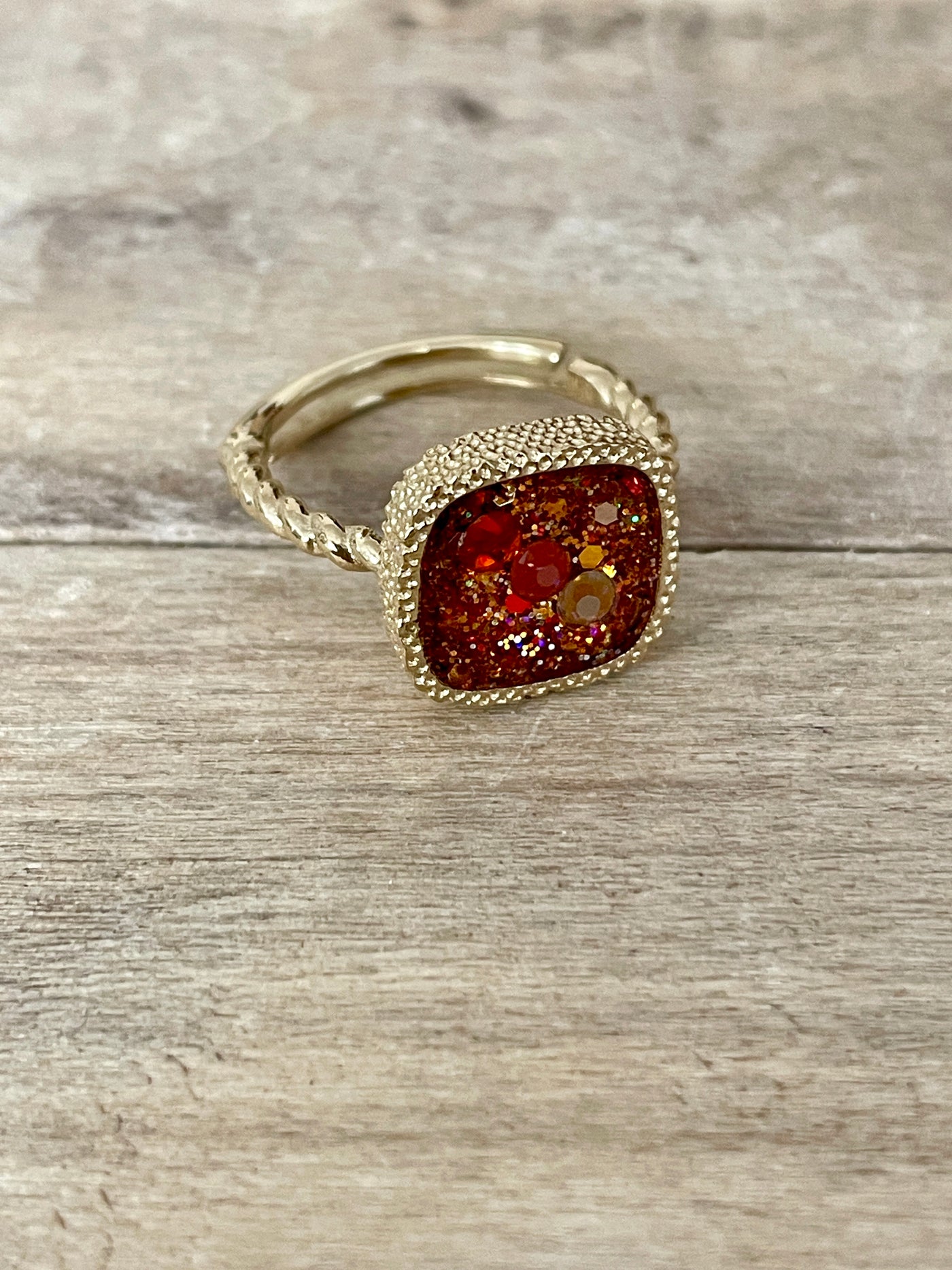 Bague dorée MONROE Choc émotionnel