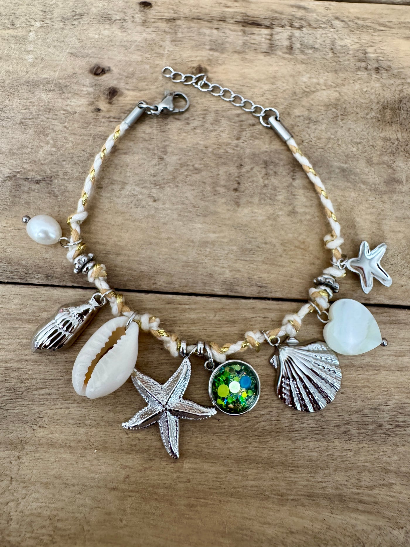 Bracelet argenté néon HAWAï Confiance en soi