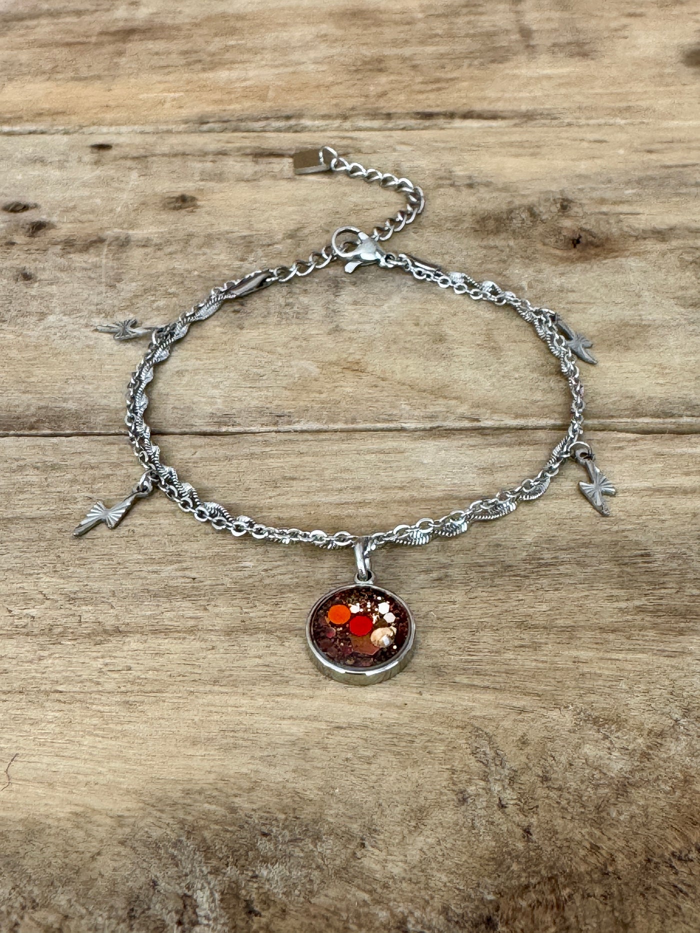 Bracelet éclair argenté PUMPKIN FALL Déblocage du 3ème oeil