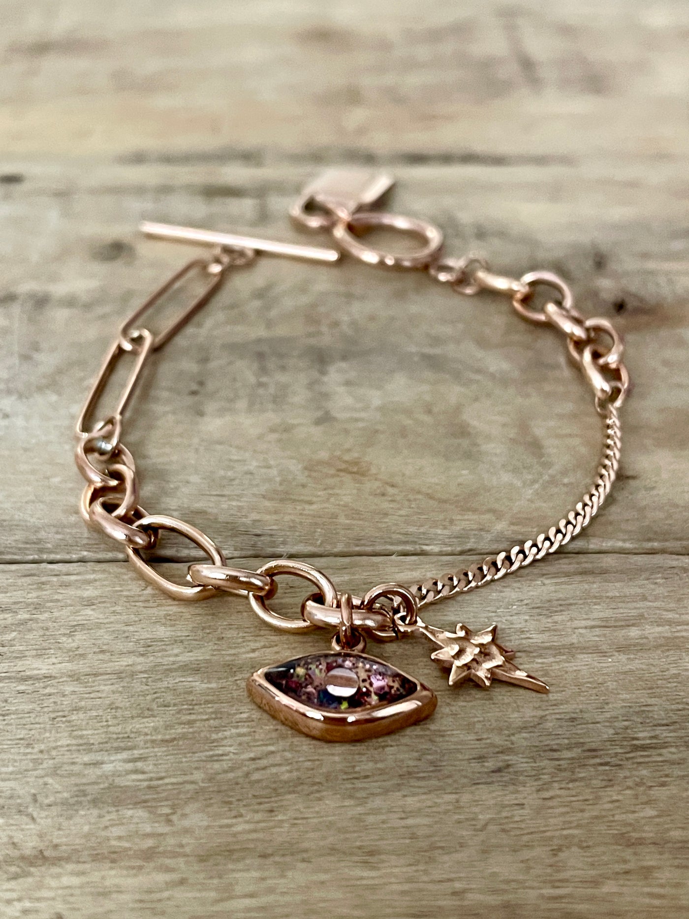 UNLOCK rose gold bracelet (for small wrists 12-14cm)