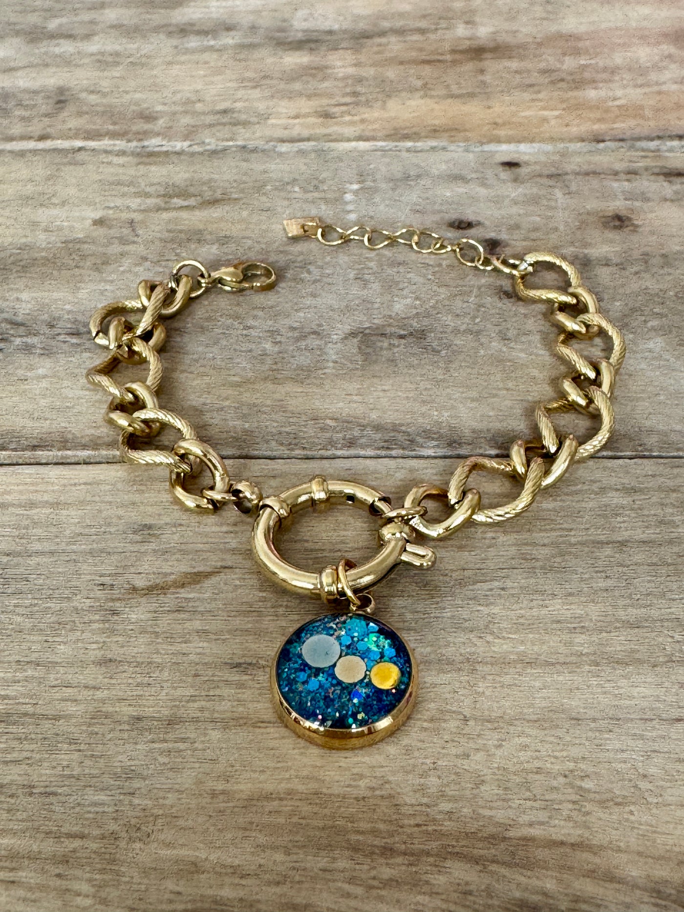 Bracelet doré CALYPSO Hoponopono