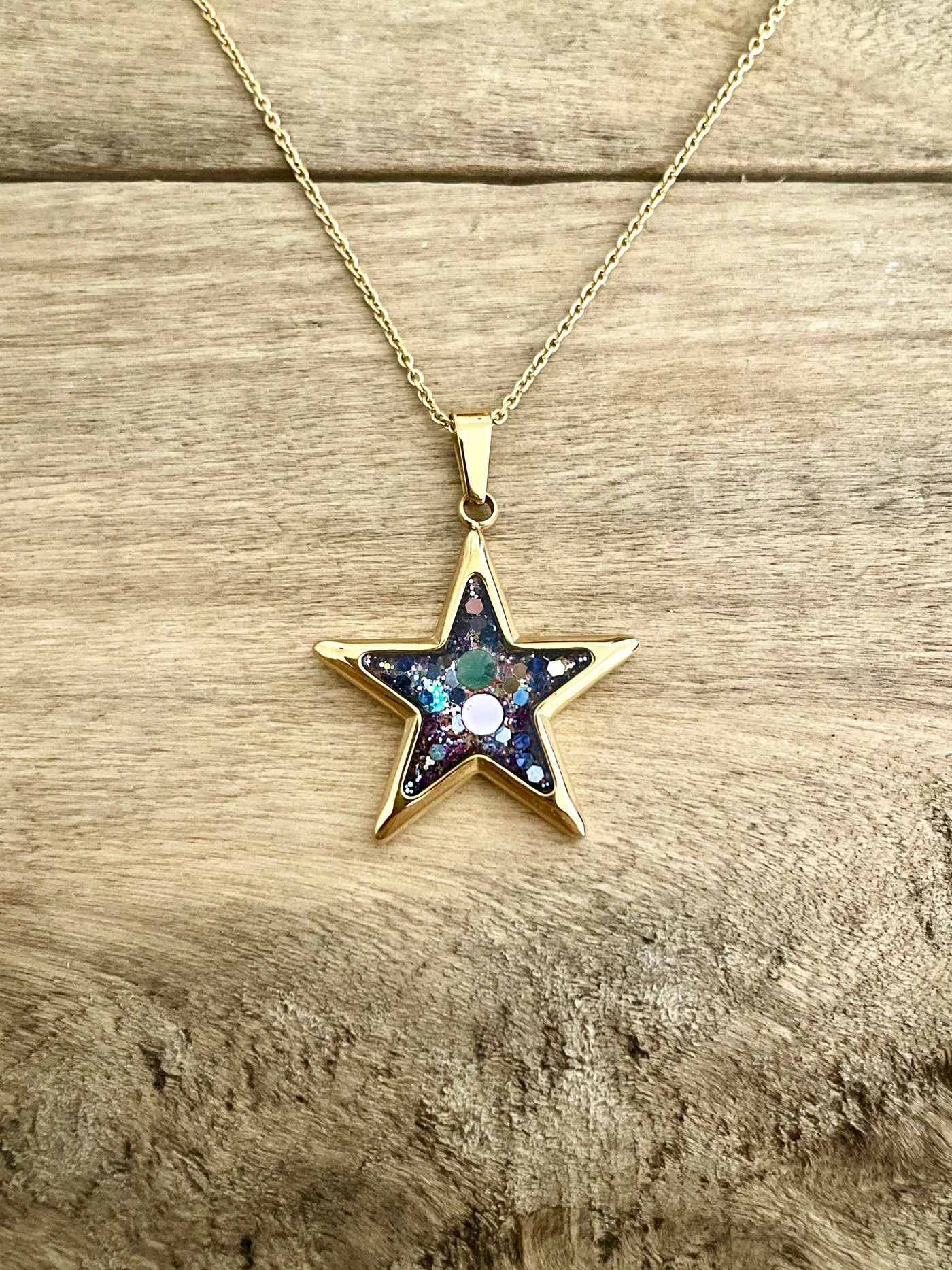 Children's gold necklace Star Hypersensitivity