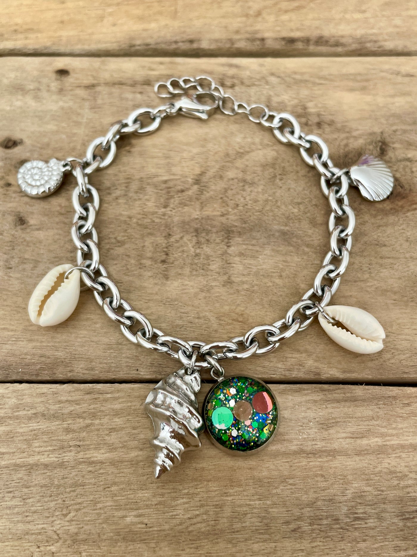 Bracelet argenté néon HAWAï Image de soi