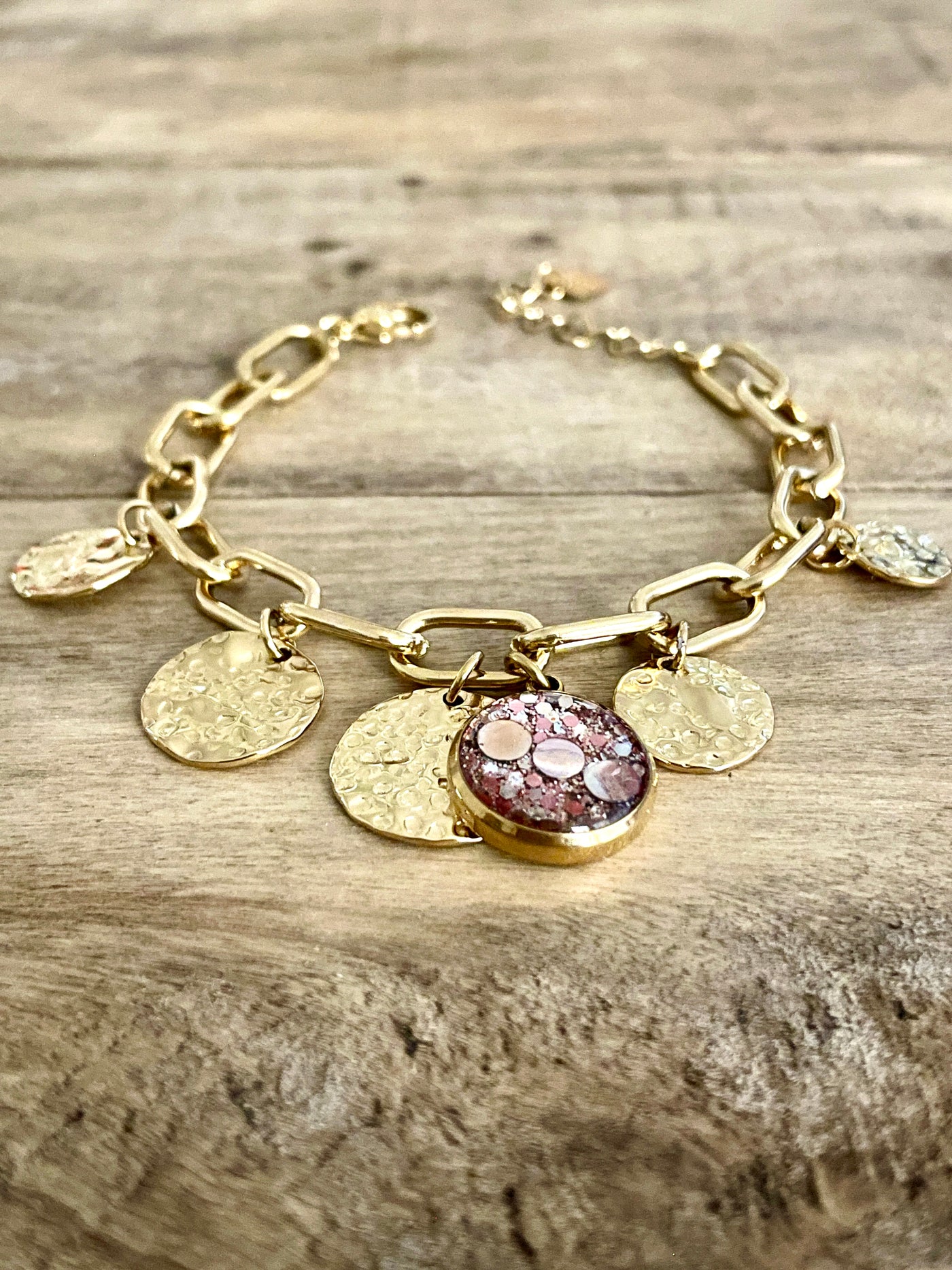 Bracelet doré ESMERALDA Image de soi