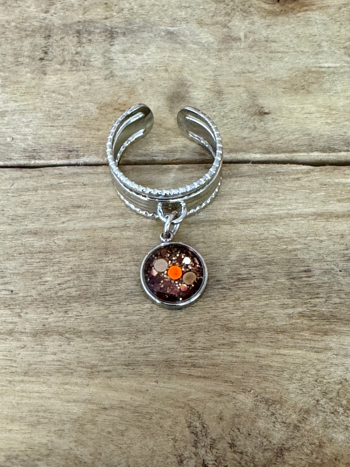 Bague argentée ALMA PUMPKIN FALL Kilos émotionnels