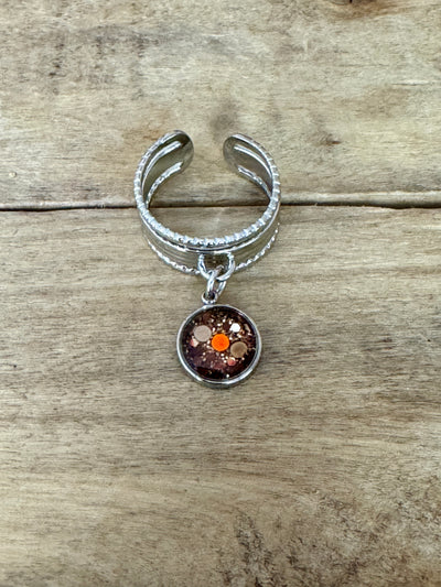 Bague argentée ALMA PUMPKIN FALL Kilos émotionnels