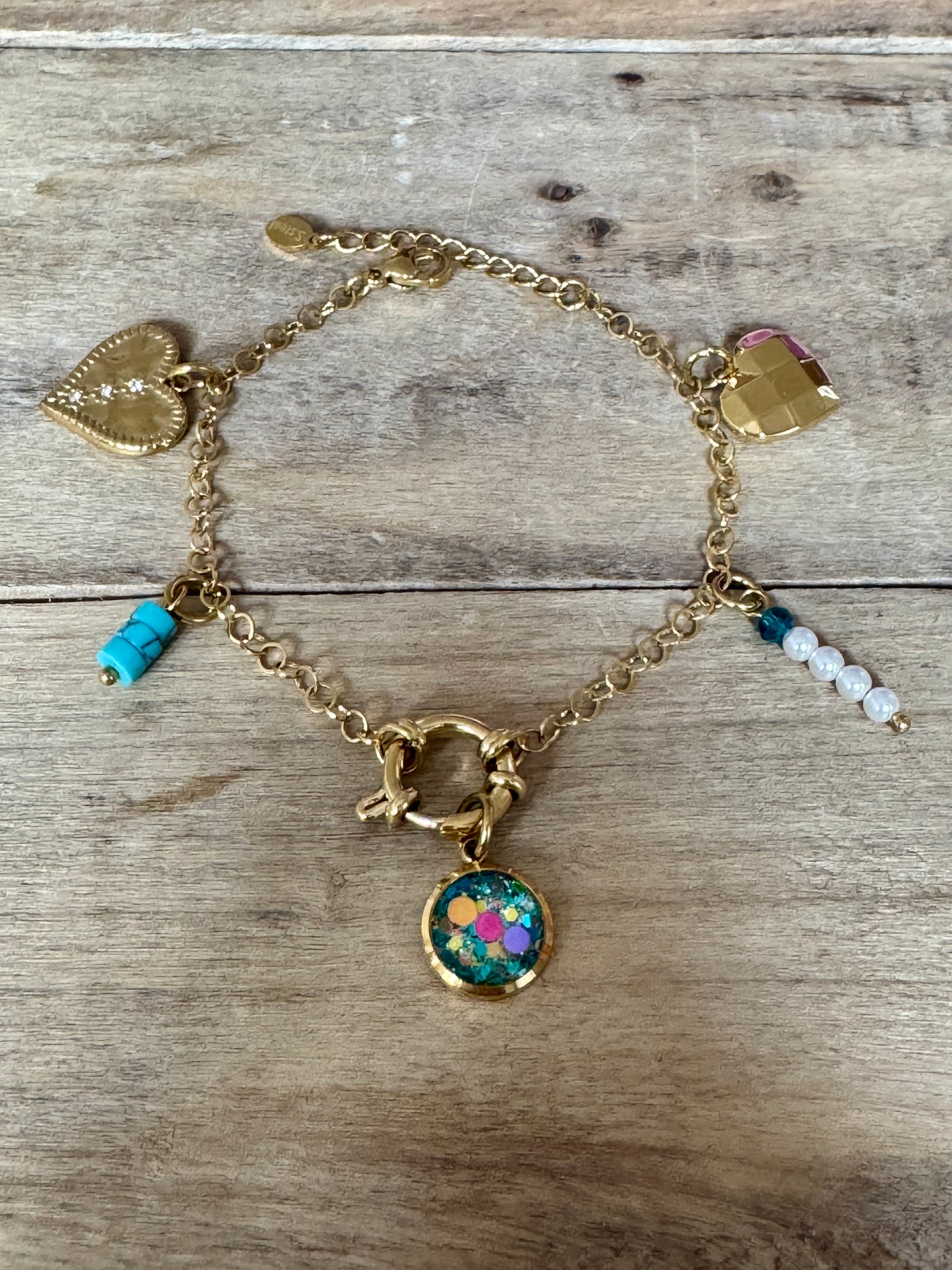 Bracelet doré néon AMALFI Kilos émotionnels