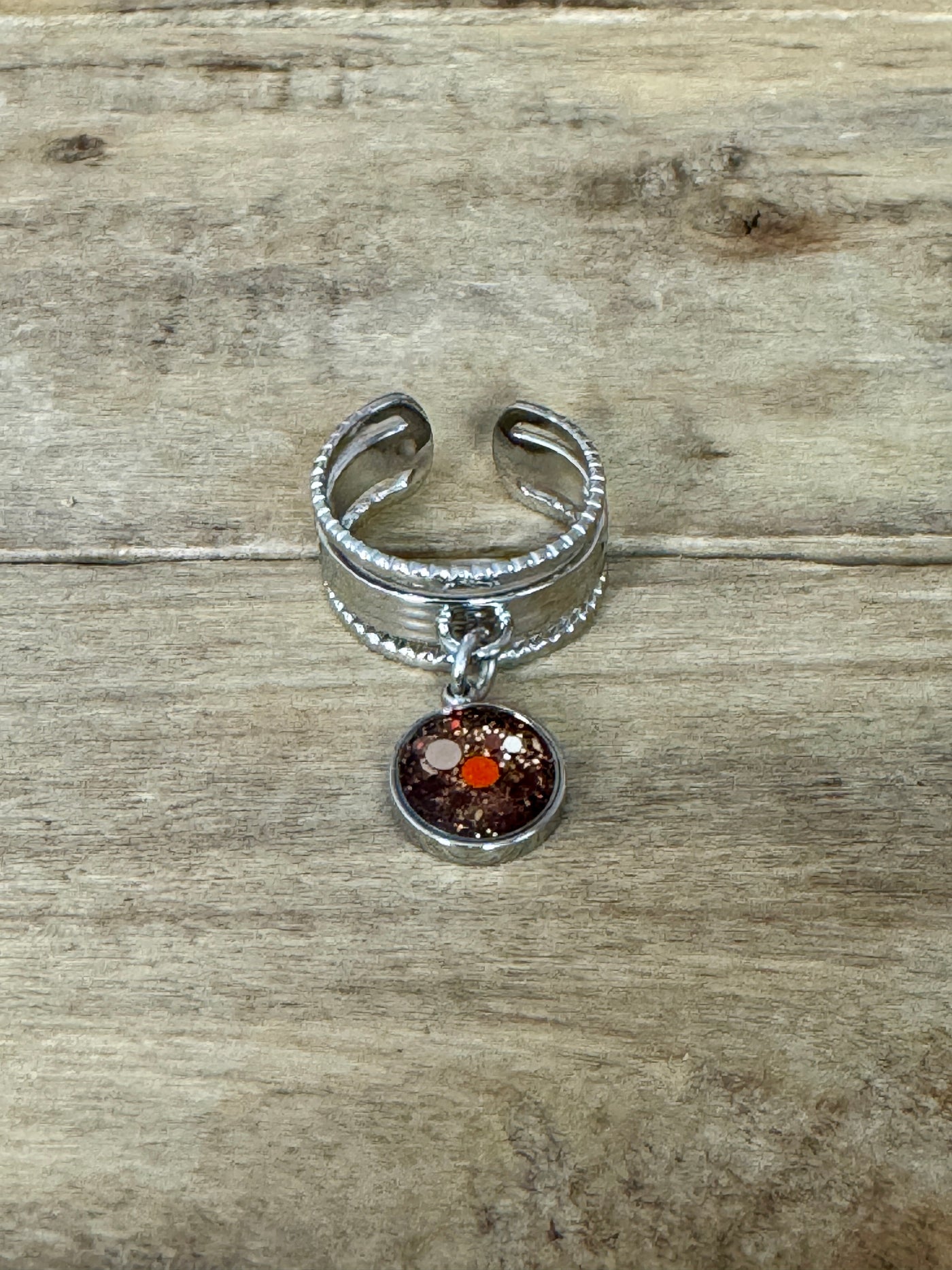 Bague argentée ALMA PUMPKIN FALL Kilos émotionnels