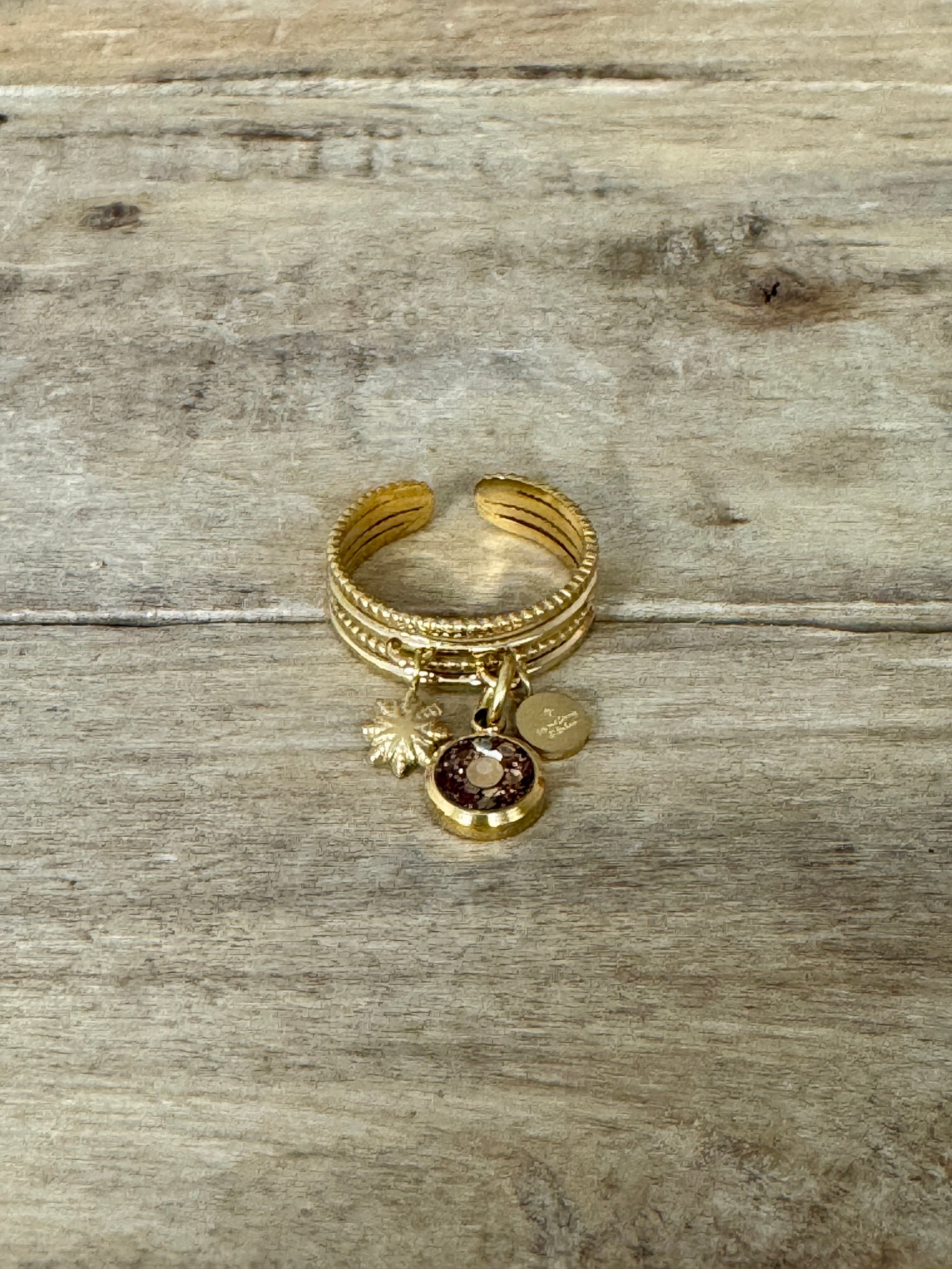 Bague dorée STELLA PUMPKIN FALL Lâcher prise