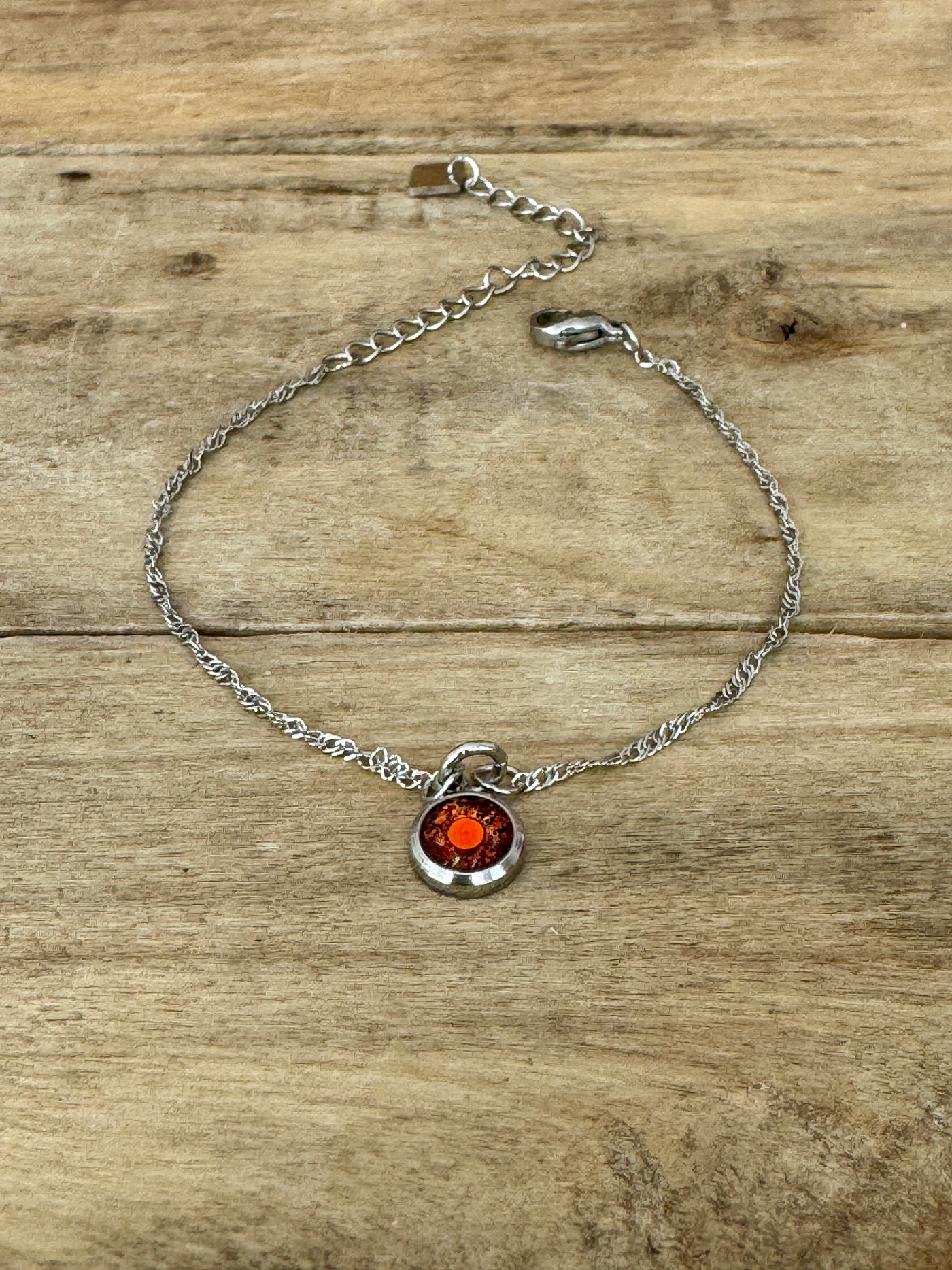 Bracelet argenté NAÏA PUMPKIN FALL Lâcher prise
