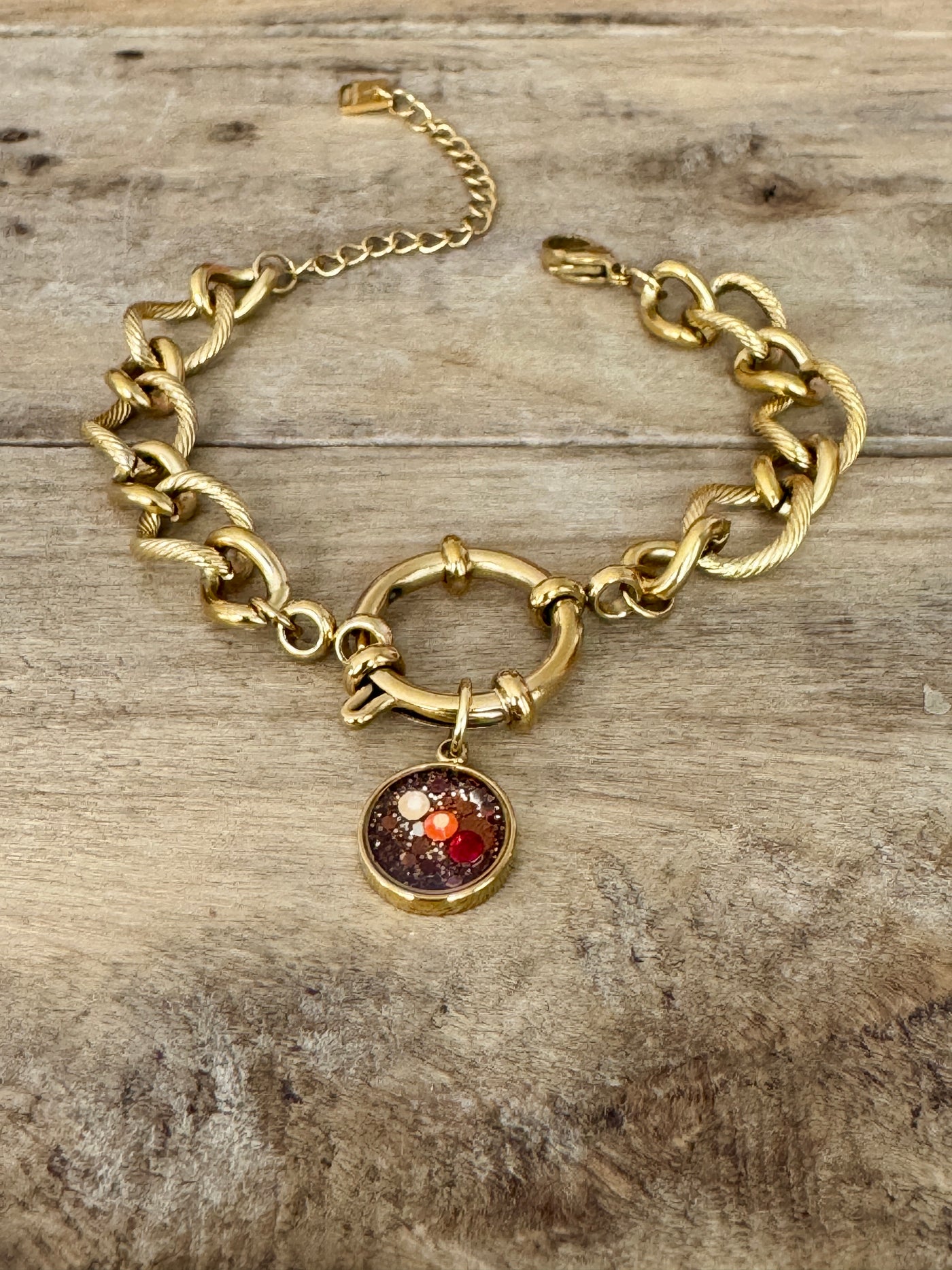 Bracelet doré PUMPKIN FALL CALYPSO La flamme d'Ankaa