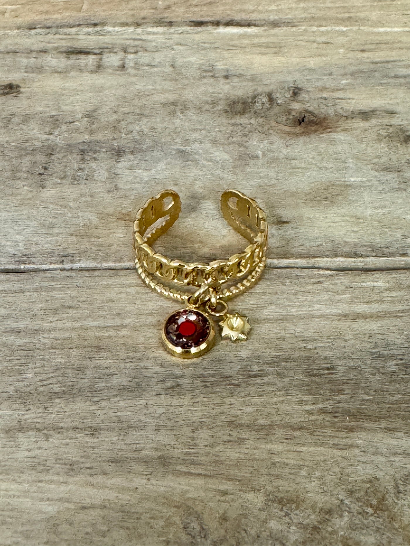 Bague dorée LOUNA PUMPKIN FALL Lignée familiale