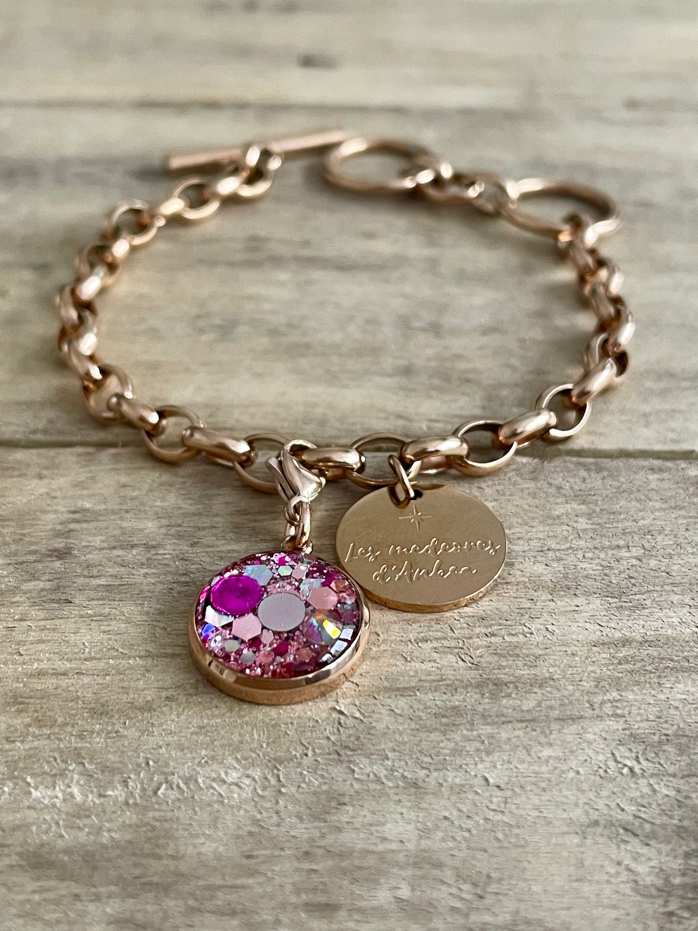 Medeore rose gold charm CLEANING THE PLEXUS (charm sold alone)