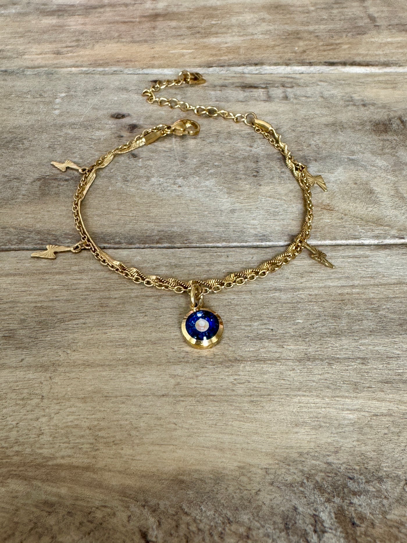 Bracelet doré ECLAIR Om