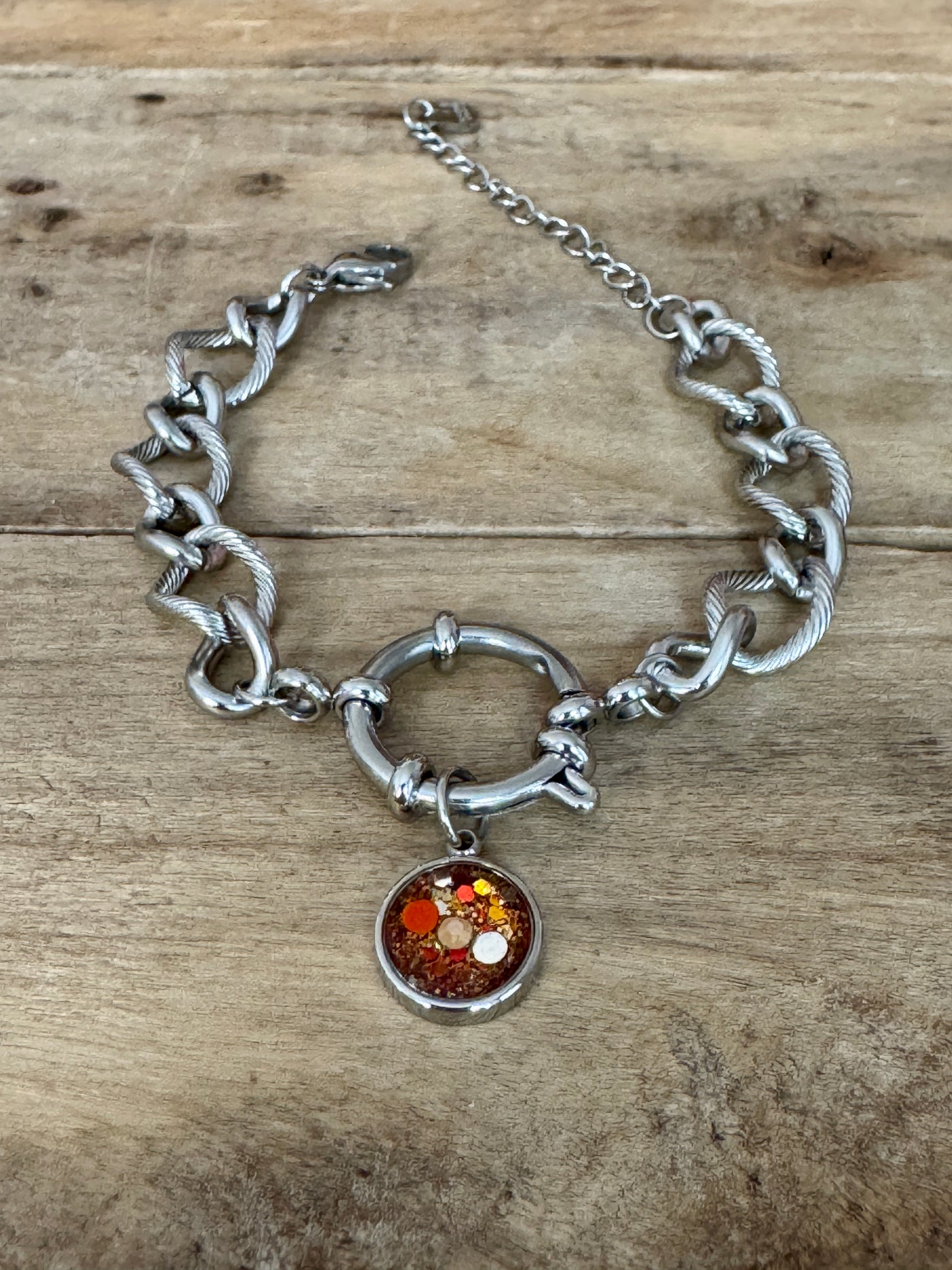Bracelet argenté PUMPKIN FALL CALYPSO Phénix