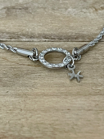 Bracelet argenté AURORA Souffrance amoureuse