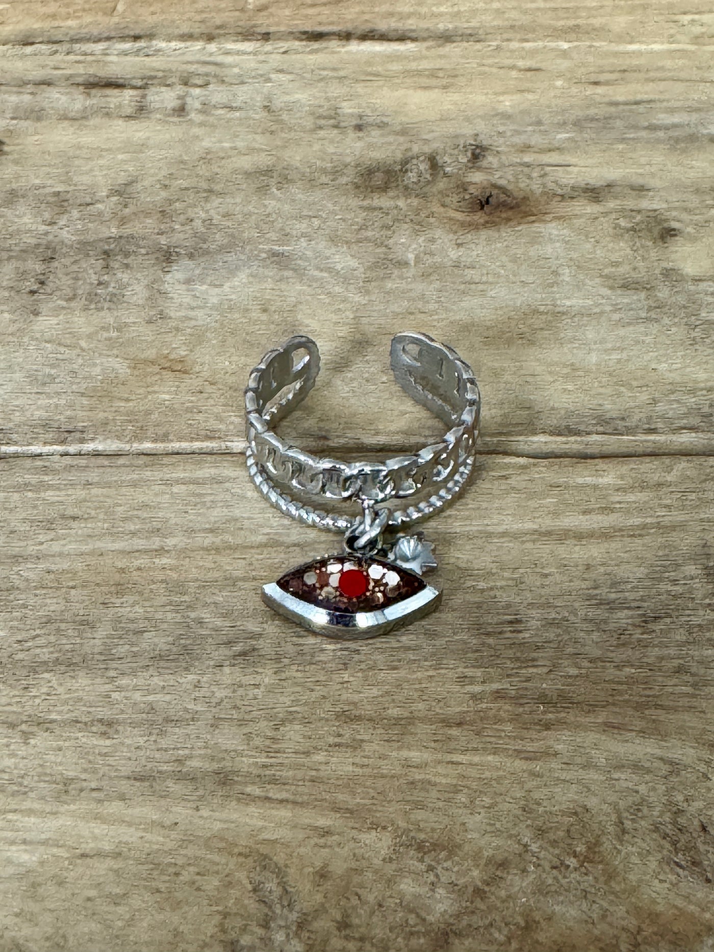 Bague argentée LOUNA PUMPKIN FALL Réharmonisation des 7 chakras