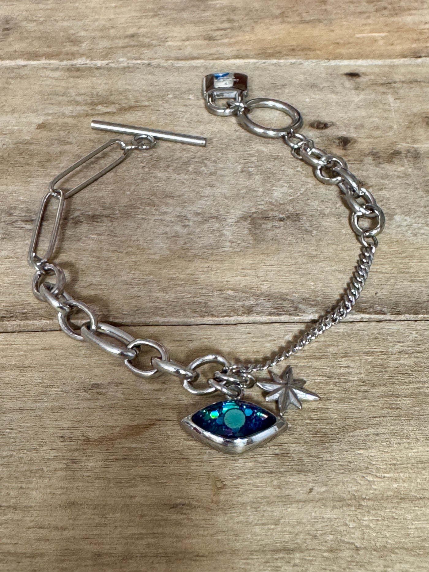 Bracelet argenté UNLOCK Résilience