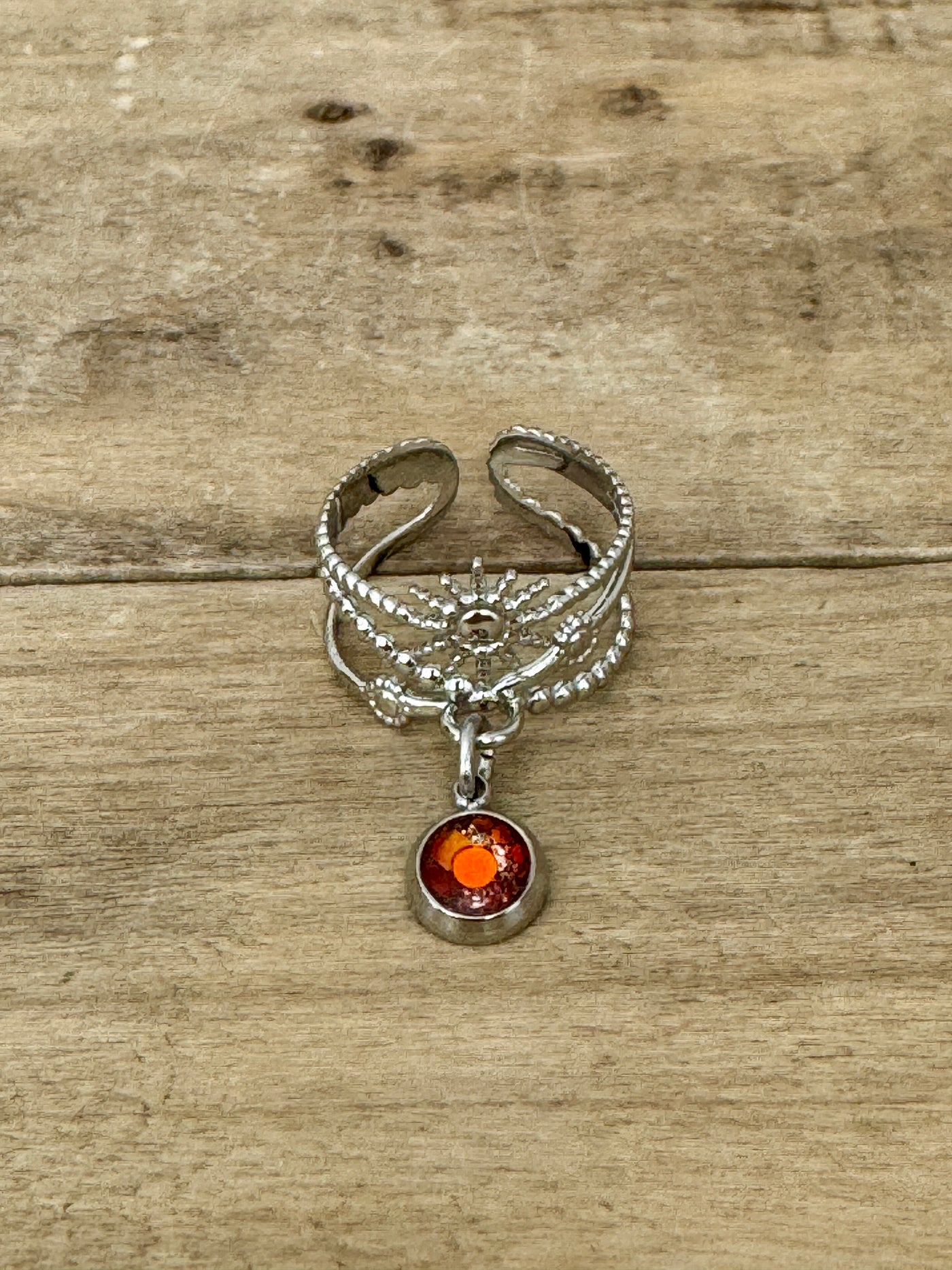 Bague argentée SOL Enfant intérieur