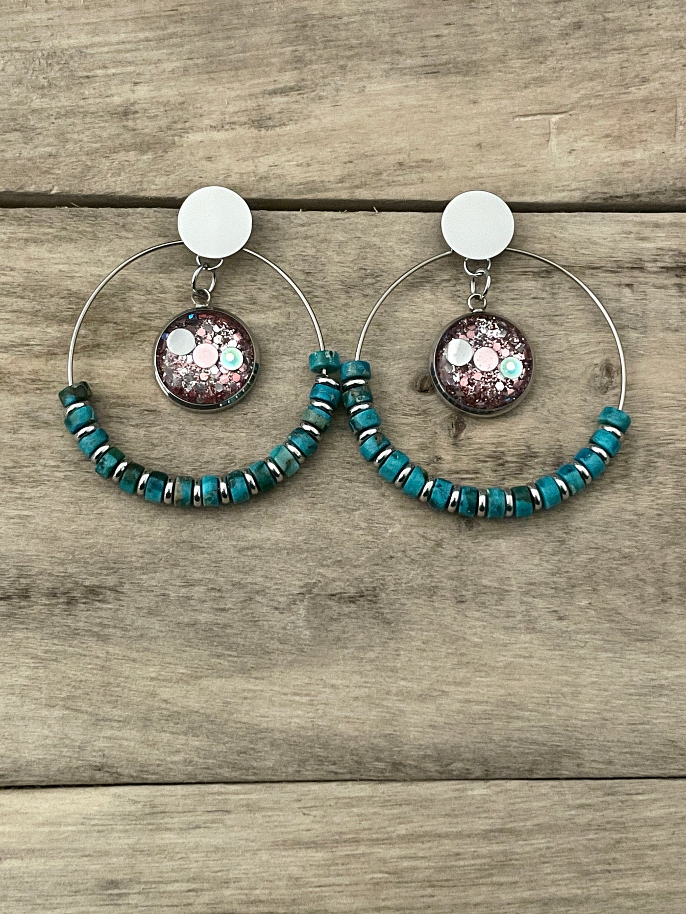 SHAMBALLAH Turquoise silver earrings Fed up