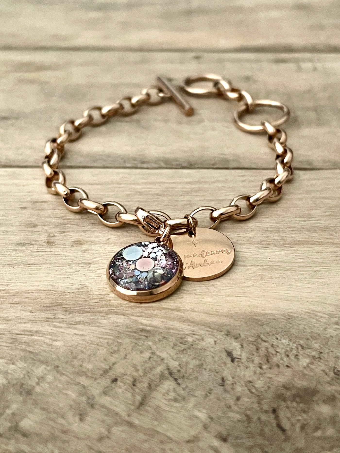 Medeore rose gold MUMMY &amp; BABY charm (charm sold alone)
